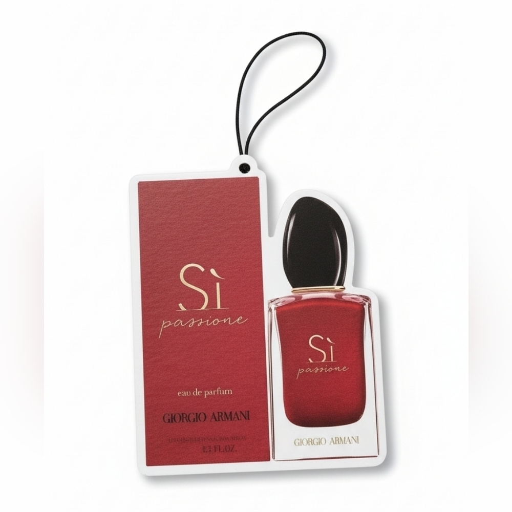 Giorgio Armani Si Passione Printed Air Car Freshner Scented New